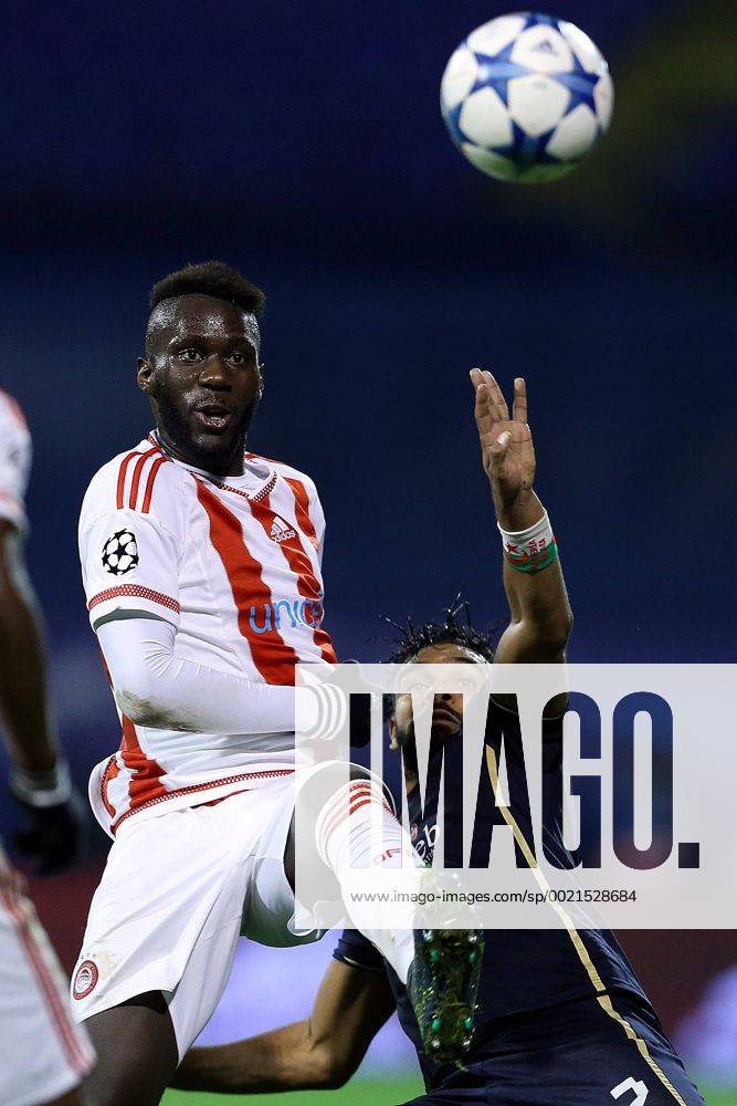 UEFA Champions League, Group F, Round 3, GNK Dinamo - FC Olympiakos 20.10.2015., Croatia, Zagreb - Maksimir Stadium - UEFA Champions League, Group F, Round 3, GNK Dinamo - FC Olympiakos. Arthur Masuaku, El Arabi Hilal Soudani. GoranxStanzl PIXSELL