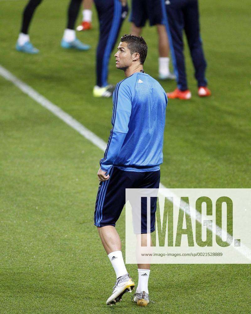 Real Madrid training session at PSG stadium before the Champions League match. In this picture, Cristiano Ronaldo. RIVEROx