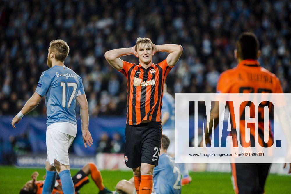 Fußball, Champions League, Malmö FF - Shakhtar Donetsk 151021 Shakhtar Donetsks Olexandr Gladkiy - Champions League, Malmö FF vs Shakhtar Donetsk 21 oktober 2015 in Malmö. MATHILDAxAHLBERG ST151021AAB2C