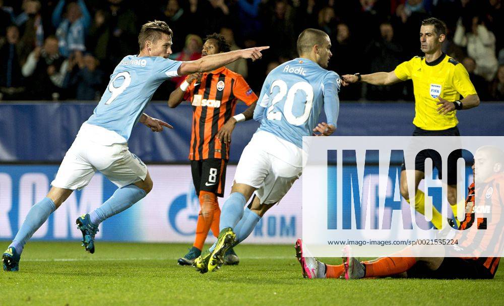Fußball, Champions League, Malmö FF - Shakhtar Donetsk Malmö Sweden 2015-10-21 Champions League 2015 16 Malmö FF vs Shakhtar Donstsk Markus Rosenberg(Malmö) 1 - 0 4.04929506