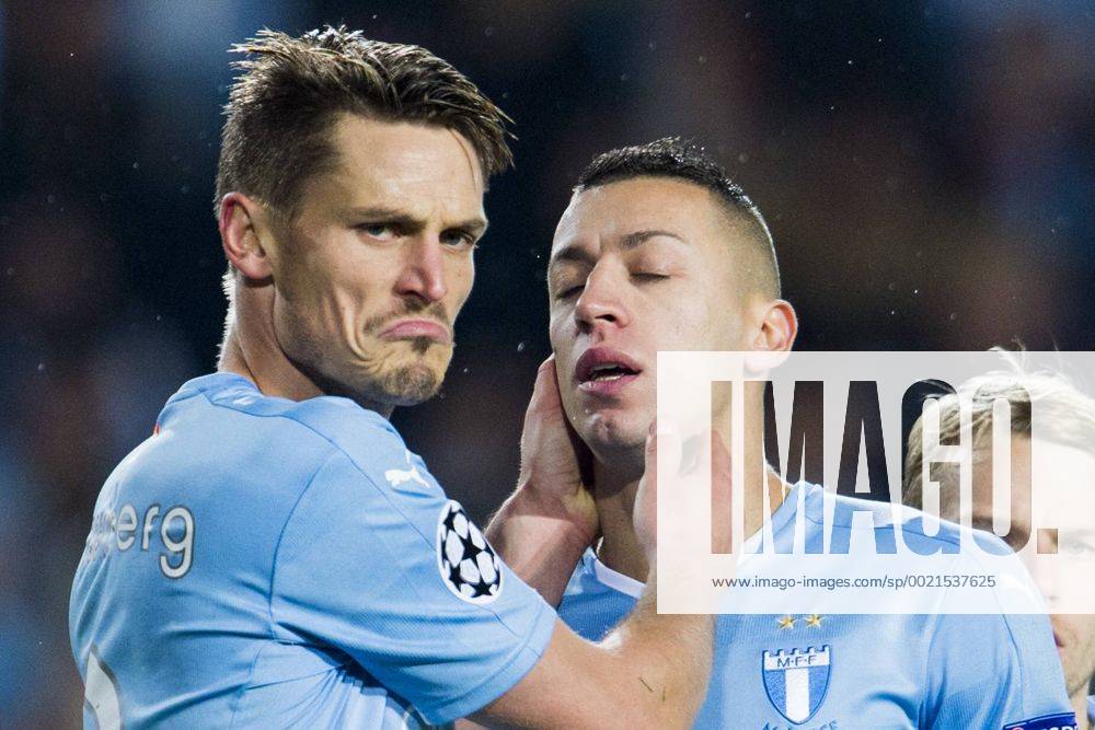 Fußball, Champions League, Malmö FF - Shakhtar Donetsk 151021 Malmö FFs Markus Rosenberg, Nikola Djurdjic - Champions League, Malmö FF vs Shakhtar Donetsk 21 oktober 2015 in Malmö. LUDVIGxTHUNMAN BB151021LT065