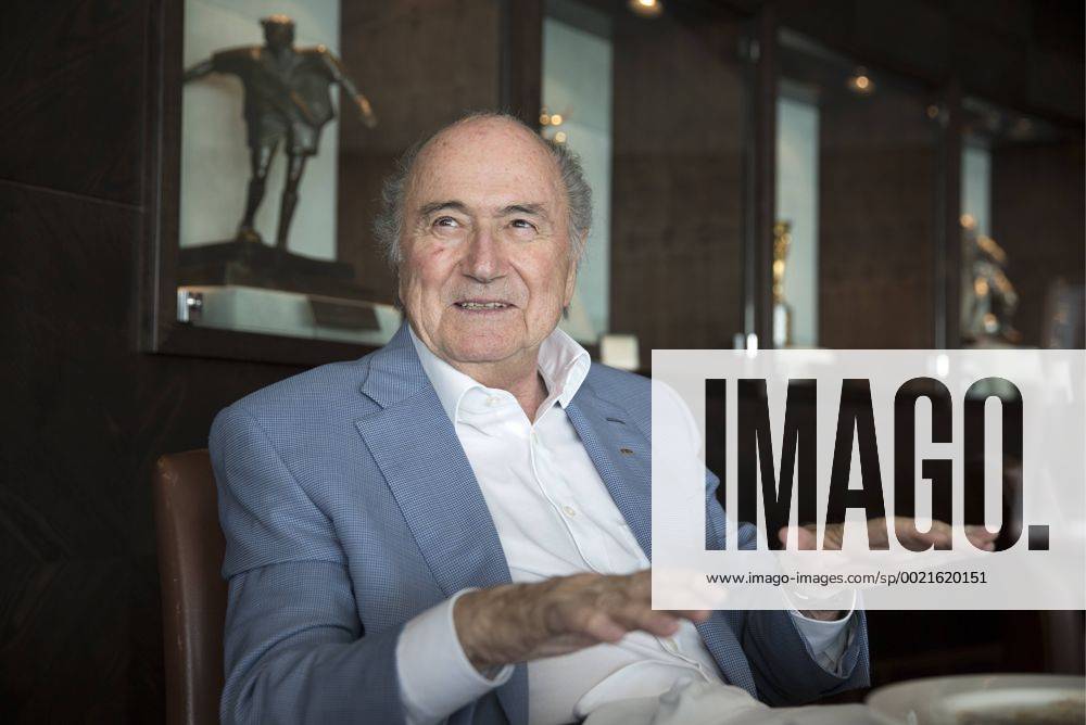 ZURICH, SWITZERLAND. OCTOBER 26, 2015. FIFA president Joseph Sepp Blatter speaks during an exclusive interview with the TASS Russian News Agency. Mikhail Japaridze TASS TS010BA1