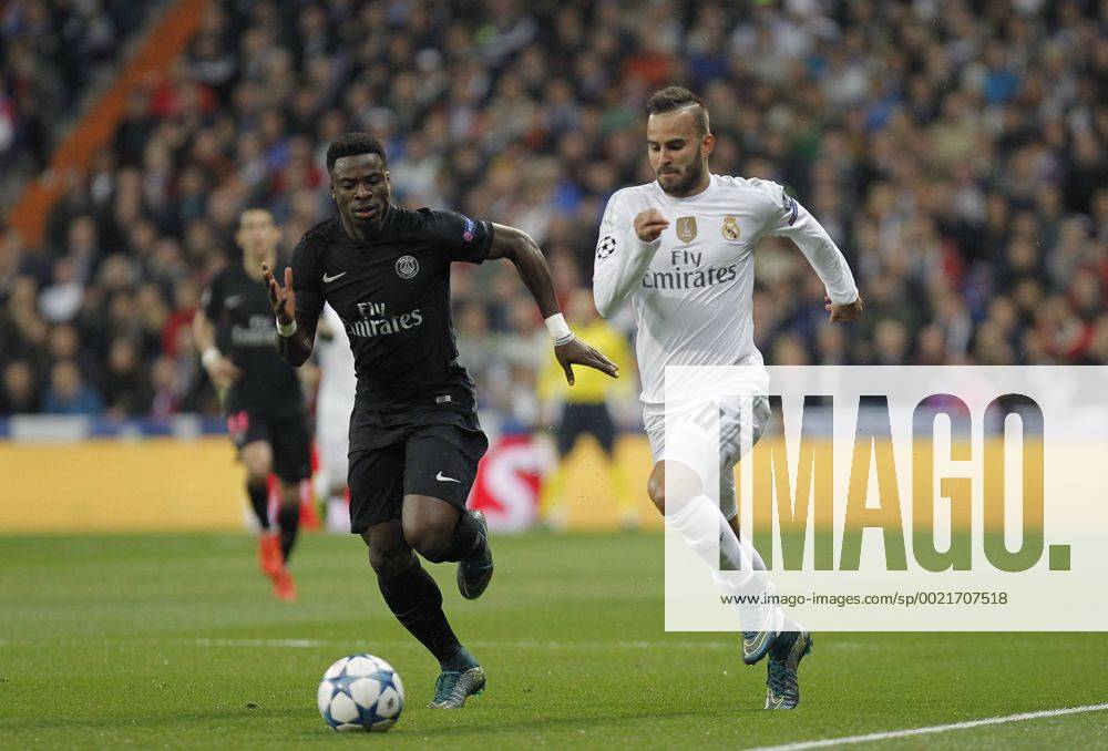 Fußball, Champions League, Real Madrid - Paris St. Germain Partido de futbol entre el Real Madrid y el Paris Saint Germain de la Champions League 2015 2016, celebrado en el estadio Santiago Bernabeu, en Madrid 03 11 2015. Soccer match between Real Madrid and Paris Saint Germain of the 2015 2016 Champions League, held at the Santiago Bernabeu stadium, in Madrid 11 03 2015. Jese
