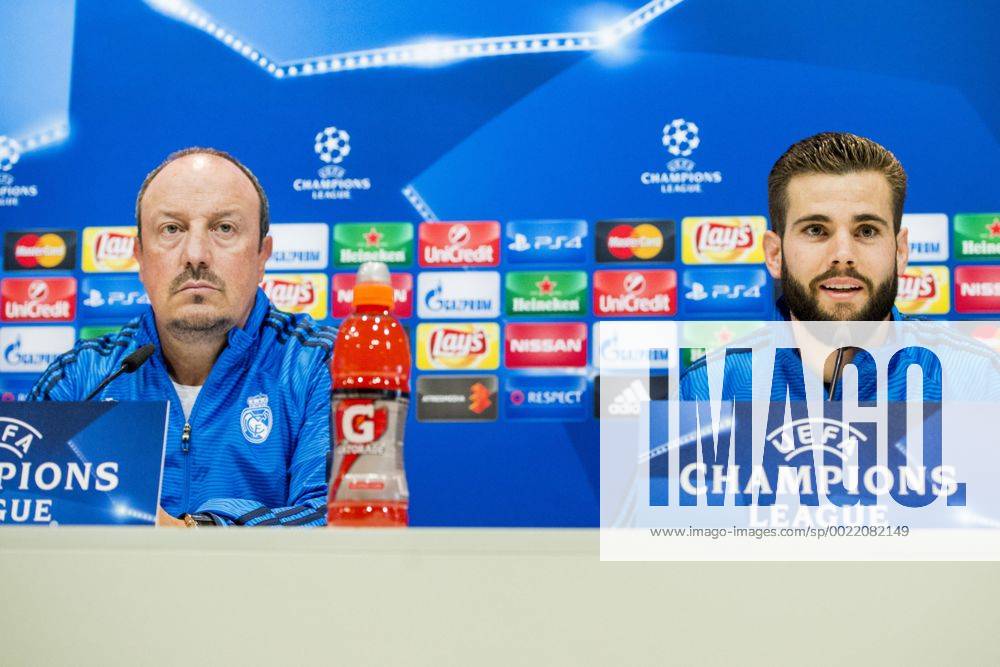 - SPORT Fußball, Champions League, PK Real Madrid 151207 Real Madrids tränare Rafa Benitez och Nacho Fernandez under en presskonferens med Real Madrid den 7 december 2015 i Madrid.
