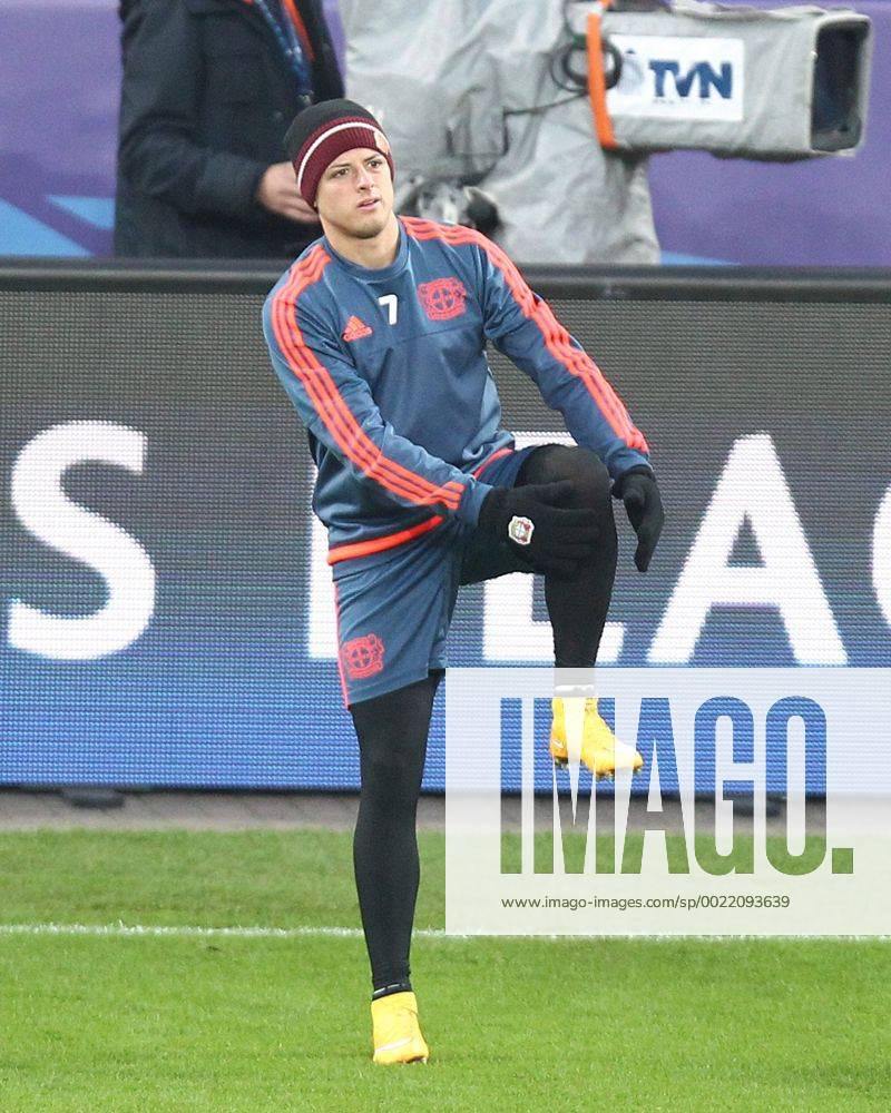 Leverkusen Javier Chicharito Hernandez ( 7, Bayer 04 Leverkusen), Bayer 04 Leverkusen - FC Barcelona Barca Fussball, Champions-League, 08.12.2015,