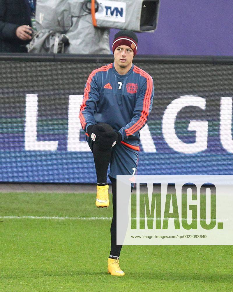 Leverkusen Javier Chicharito Hernandez ( 7, Bayer 04 Leverkusen), Bayer 04 Leverkusen - FC Barcelona Barca Fussball, Champions-League, 08.12.2015,