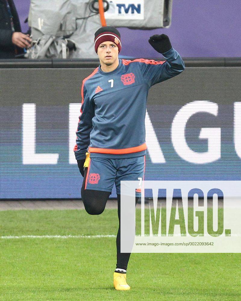 Leverkusen Javier Chicharito Hernandez ( 7, Bayer 04 Leverkusen), Bayer 04 Leverkusen - FC Barcelona Barca Fussball, Champions-League, 08.12.2015,