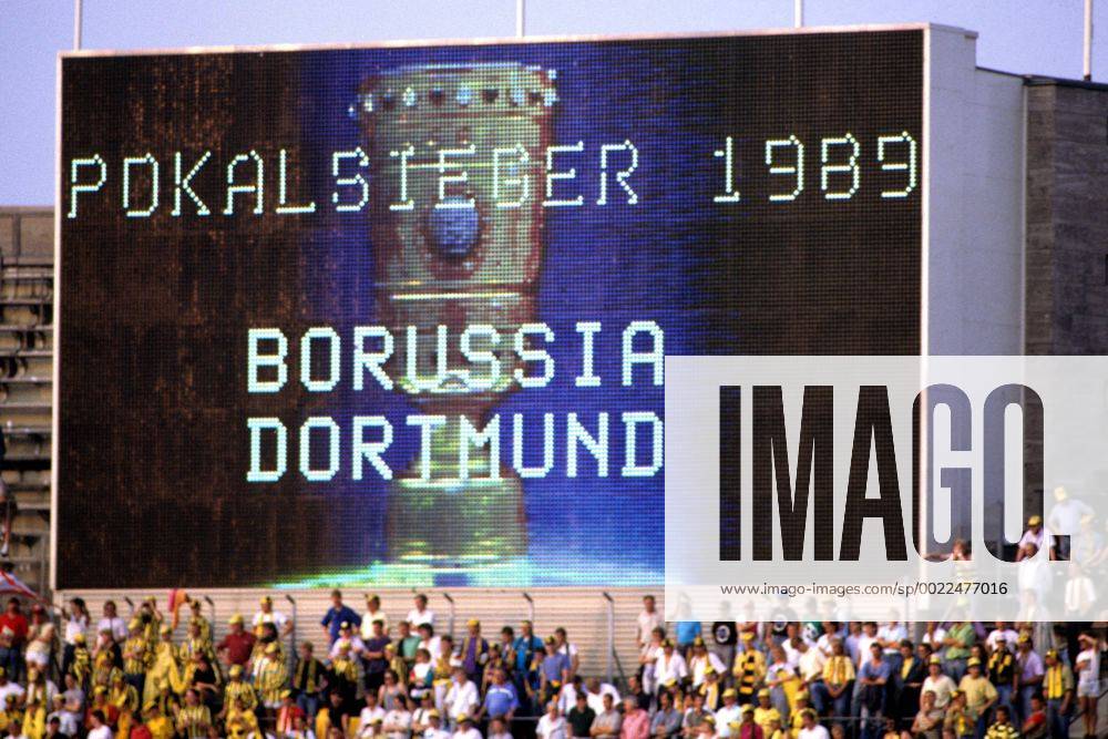 Fußball, DFB-Pokalfinale 1988 1989, Borussia Dortmund - SV Werder Bremen Borussia Dortmund gewinnt den DFB-Pokal