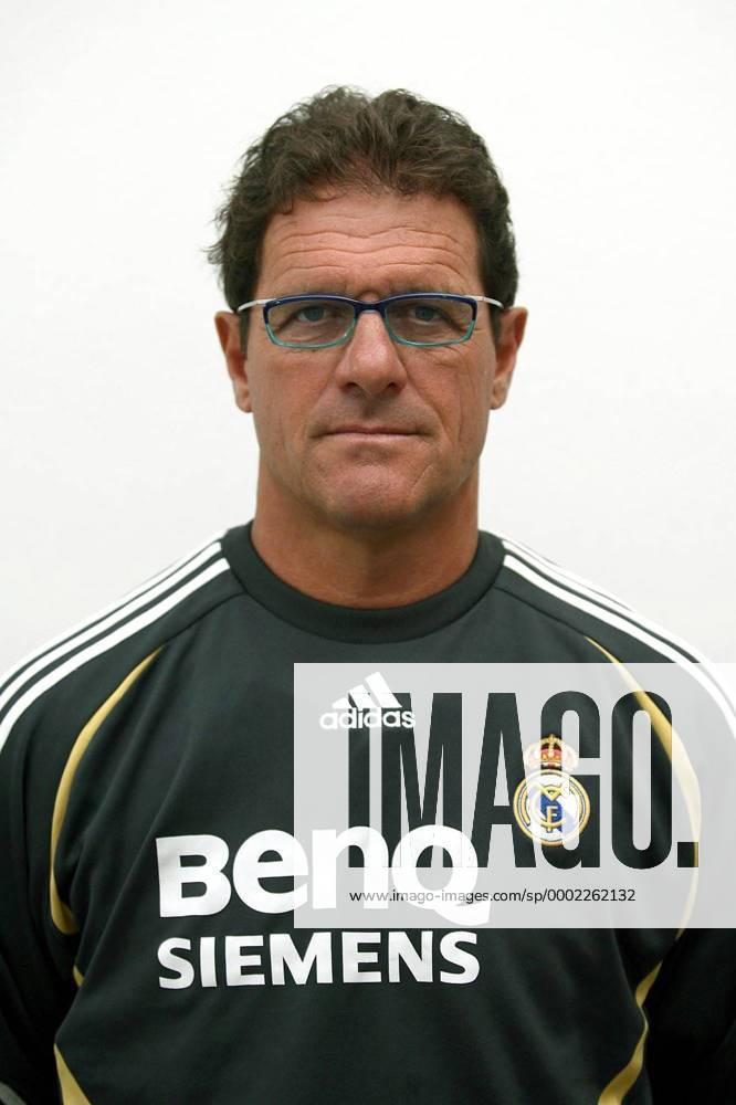 Trainer Fabio Capello (Real Madrid CF) - Fußball Herren Primera Division 2006 2007, 1. Spanische Liga, Vorstellung, Präsentation, Pressetermin Porträttermin Porträt Madrid Fußball Herren Primera Division 2006 2007, 1. Spanische Liga, Vorstellung, Präsentation, Pressetermin Porträttermin Porträt Madrid