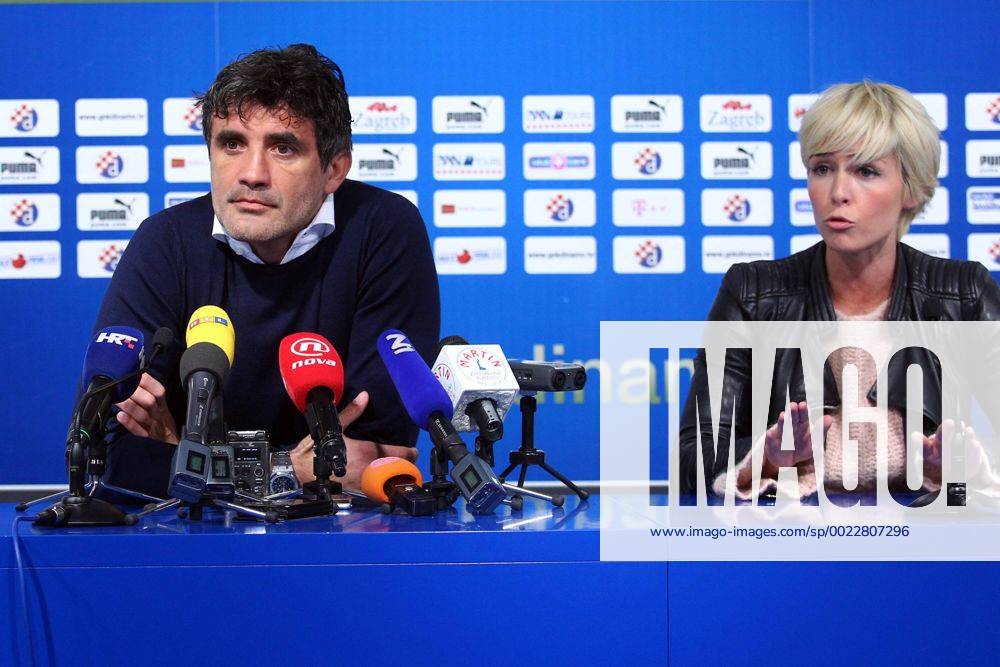 GNK Dinamo press conference PK Pressekonferenz 09.02.2016., Croatia, Zagreb - Press conference at the premises of GNK Dinamo on which the media addressed manager Zoran Mamic and spokeswoman Sandra Spicic. ZeljkoxLukunic PIXSELL