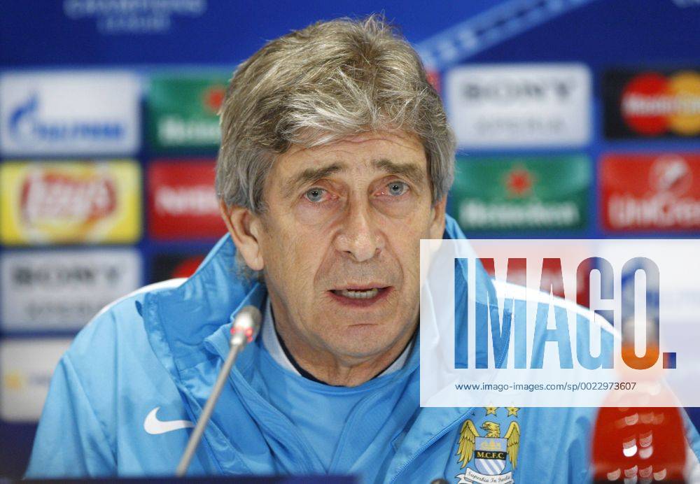 Feb. 23, 2016 - Kiev, Ukraine - Manchester City s manager Manuel Pellegrini during a press conference PK Pressekonferenz at Olimpiyskiy stadium,in Kiev,Ukraine,23 February,2016. Manchester City will face Dynamo Kyiv in the UEFA Champions League round of 16 football match,on 24 February,2016. FC Manchester City Press Conference and Training Session - ZUMAn230