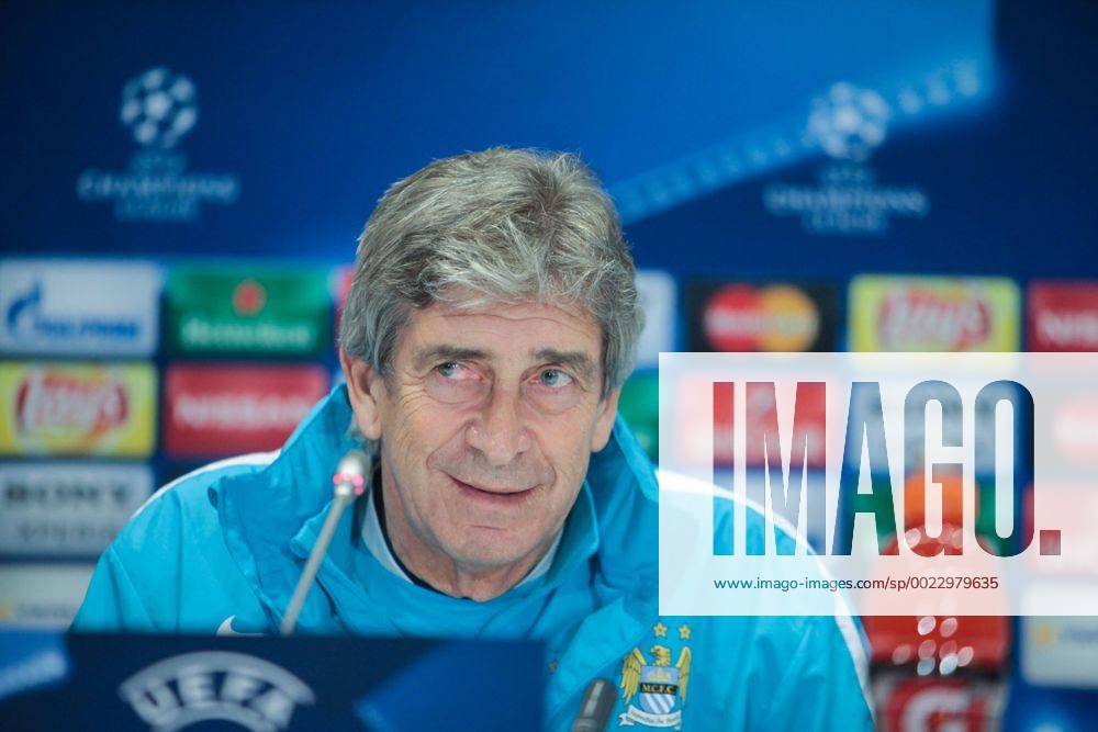 Feb. 23, 2016 - Kiev, Ukraine - The head coach of FC Manchester City (England) Manuel Pellegrini during a press conference PK Pressekonferenz before the match 1 8 finals of the Champions League between FC Dynamo (Kiev, Ukraine) and FC Manchester City (Manchester, England) in Kiev. Soccer 2016 - FC Dynamo vs Manchester City - ZUMAp133