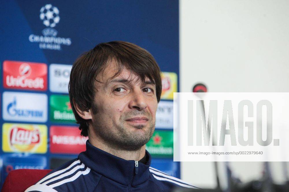 Feb. 23, 2016 - Kiev, Ukraine - The player of FC Dynamo (Kiev) Oleksandr Shovkovskiy during a press conference PK Pressekonferenz before the match 1 8 finals of the Champions League between FC Dynamo (Kiev, Ukraine) and FC Manchester City (Manchester, England) in Kiev. Soccer 2016 - FC Dynamo vs Manchester City - ZUMAp133