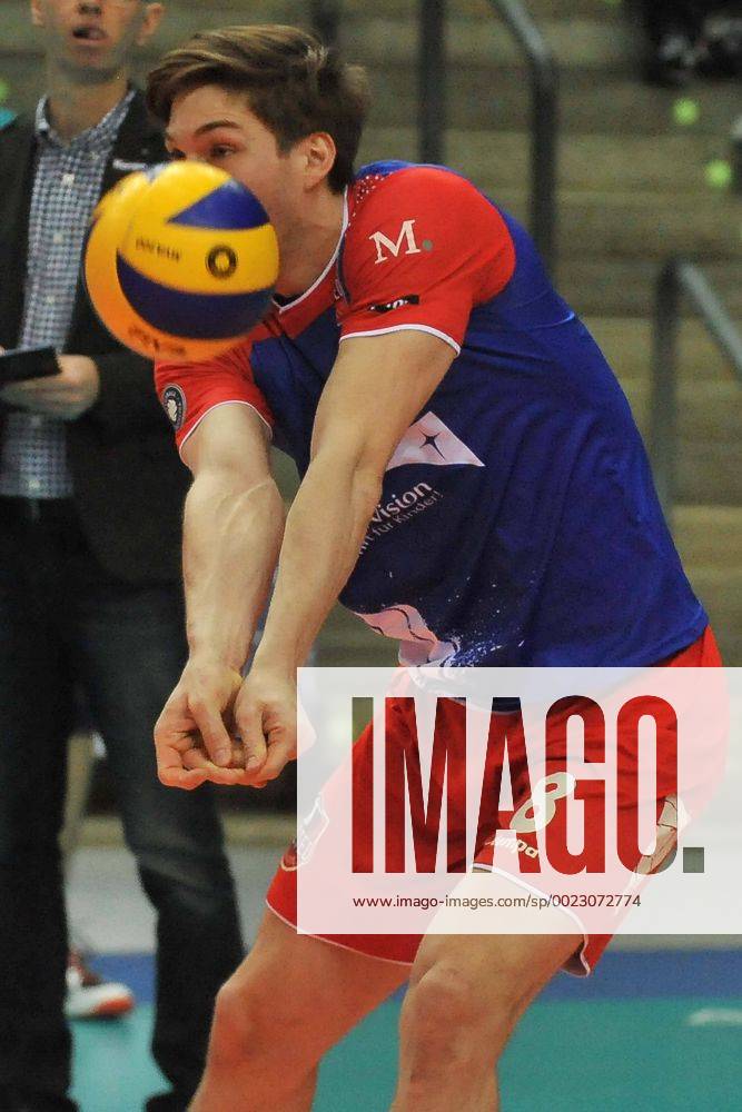 Volleyball 1.Bundesliga, United Volleys - TSV Herrsching, v.l. Jan Klobucar (United Volleys) ,