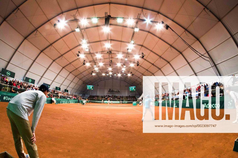 Davis cup GROUP I EUROPE AFRICA 1ST ROUND Venue: Heroes Square Stadium, Budapest, Hungary Hungary Vs Israel In the white shirt Peter NAGY Represents Hungary At blue shirt Dudi Sela Represents Israel Nir Keidar