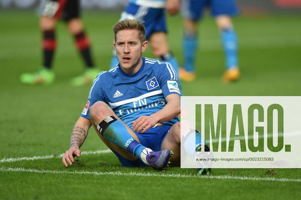 Fussball, Saison 2015 2016, 1. Bundesliga, 26. Spieltag, Bayer 04 Leverkusen - Hamburger SV, Lewis Holtby (Hamburger SV)