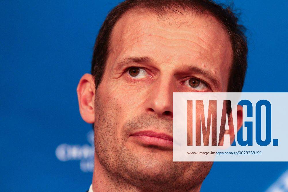 Munich, Germany - Juventus coach Massimiliano Allegri during the Uefa Champions League Round of 16 press conference PK Pressekonferenz BAYERN MUNICH - JUVENTUS on 15 03 16 at the Allianz Arena in Munich, Germany. Juventus - Training & Press Conference - ZUMAn230