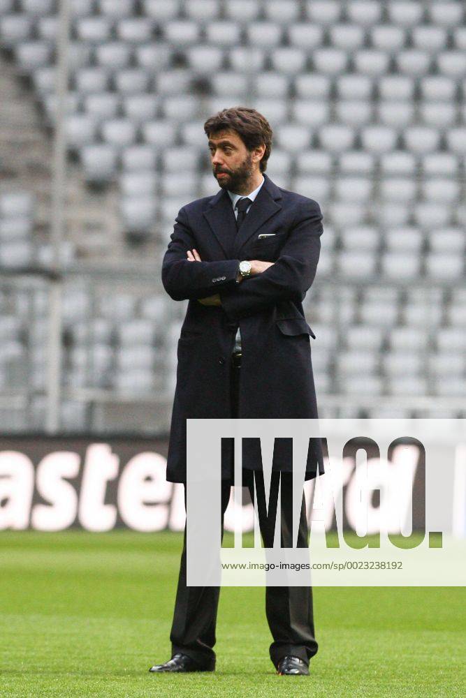 Munich, Germany - Juventus President Andrea Agnelli during the Uefa Champions League Round of 16 press conference PK Pressekonferenz BAYERN MUNICH - JUVENTUS on 15 03 16 at the Allianz Arena in Munich, Germany. Juventus - Training & Press Conference - ZUMAn230