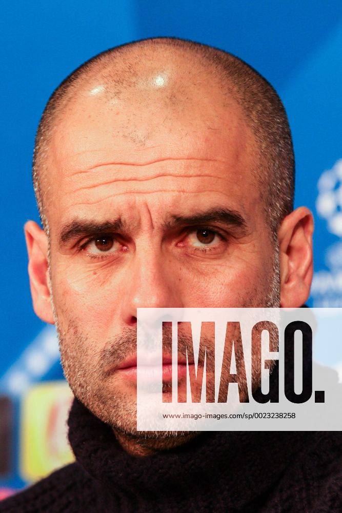 Munich, Germany - FC Bayern München coach Pap Guardiola during the Uefa Champions League Round of 16 press conference PK Pressekonferenz BAYERN MUNICH - JUVENTUS on 15 03 16 at the Allianz Arena in Munich, Germany. Josep Guardiola Press Conference - ZUMAn230