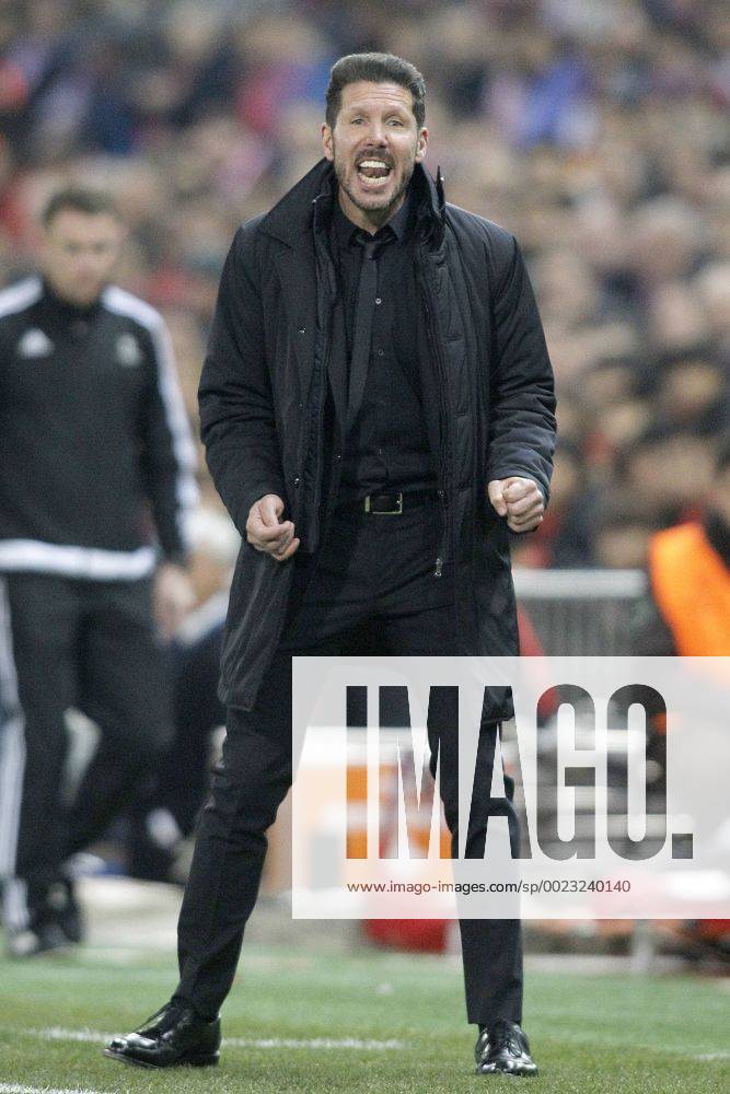 Fußball, Champions League, Atletico Madrid - PSV Eindhoven Atletico de Madrid s coach Diego Pablo Simeone during UEFA Champions League match. March 15,2016. (2016031586)