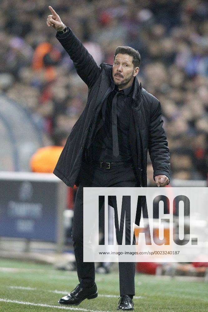 Fußball, Champions League, Atletico Madrid - PSV Eindhoven Atletico de Madrid s coach Diego Pablo Simeone during UEFA Champions League match. March 15,2016. (2016031573)