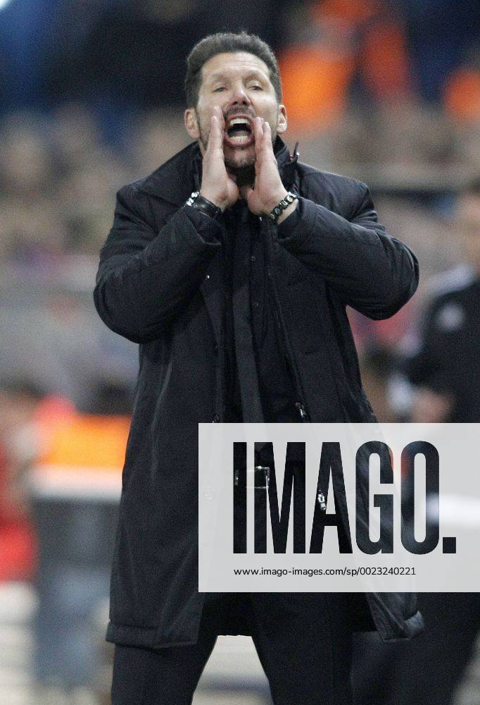 Fußball, Champions League, Atletico Madrid - PSV Eindhoven Atletico de Madrid s coach Diego Pablo Simeone during UEFA Champions League match. March 15,2016. (20160315134)