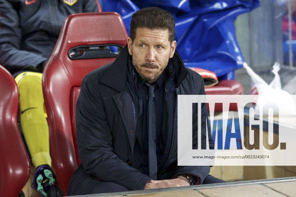 Coach Diego Simeone of Club Atletico de Madrid during the UEFA Champions League Round of 16, Second leg match between Atletico madrid and PSV Eindhoven on March 15, 2016 at the Estadio Vicente Calder& 243;n in Madrid, Spain. Atletico Madrid v PSV Eindhoven UEFA Champions League 2015 2016 IVx 5165297
