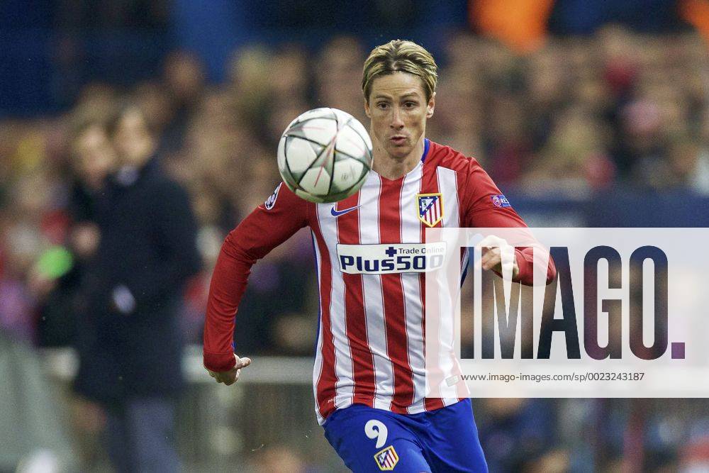 Fernando Torres of Club Atletico de Madrid during the UEFA Champions League Round of 16, Second leg match between Atletico madrid and PSV Eindhoven on March 15, 2016 at the Estadio Vicente Calder& 243;n in Madrid, Spain. Atletico Madrid v PSV Eindhoven UEFA Champions League 2015 2016 IVx 5165475