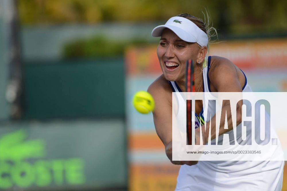Miami, Florida, United States - ELENA VESNINA in action in her match vs. J. Konta at the Miami Open Tennis 2016 - Miami Open - Day 7 - ZUMAl132