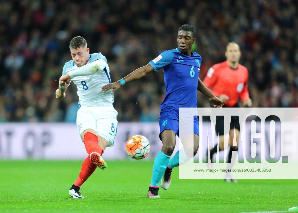 Wembley Stadium, London, England. International Football Friendly England versus Netherlands. England Midfielder Ross Barkley s shot goes inches wide Kertonx ActionPlus11723319