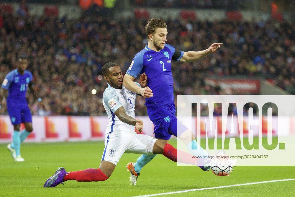 (L-R) Danny Rose of England, Joel Veltman of Holland Maurice van Steen London England v Netherlands IVx 5232704