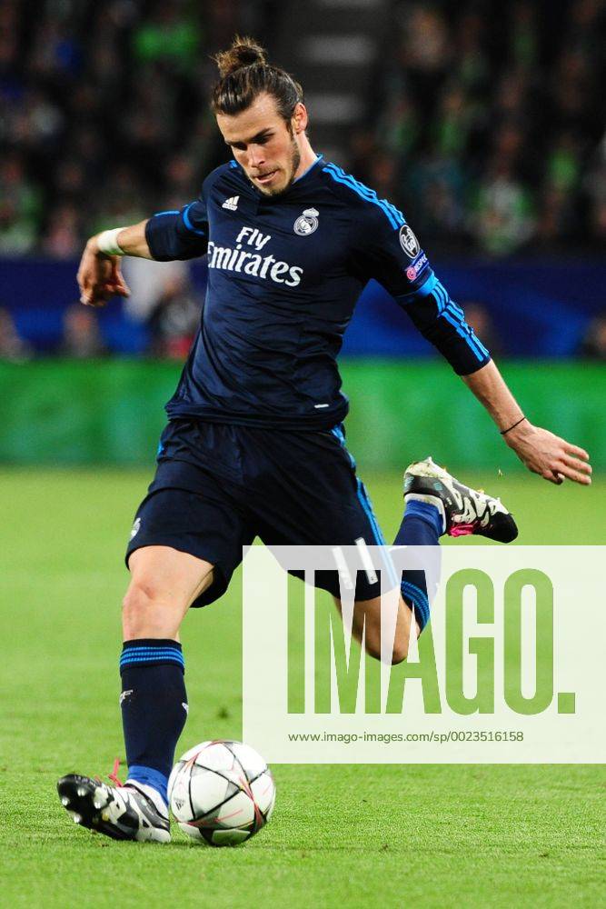 Fussball Champions League Viertelfinale VfL Wolfsburg - Real Madrid am 06.04.2016 in der Volkswagen Arena in Wolfsburg Gareth Bale ( Madrid )