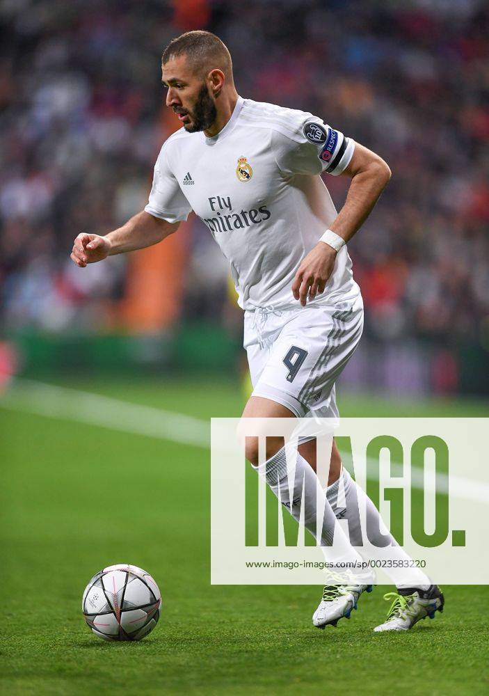 FUSSBALL CHAMPIONS LEAGUE SAISON 2015 2016 VIERTELFINALE RUECKSPIEL Real Madrid - VfL Wolfsburg 12.04.2016 Karim Benzema (Real Madrid)