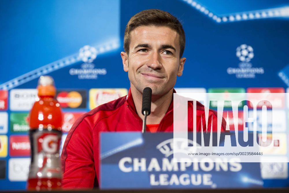 Gabi Fernandez during Atletico de Madrid s press conference PK Pressekonferenz the day before the EUFA Champions League match between Atletico de Madrid and FC. Barcelona at Vicente Calderon in Madrid. April 13, 2016. (20160413012)