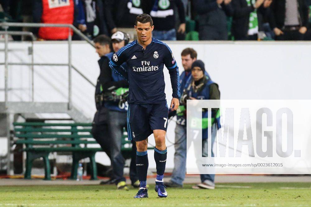 Cristiano Ronaldo (Real Madrid) - Champions League Viertelfinale Saison 2015-2016 VfL Wolfsburg vs. Real Madrid in der Volkswagen Arena in Wolfsburg - Freisteller,Aktion,Deutschland, Fussball, Mann,Männer