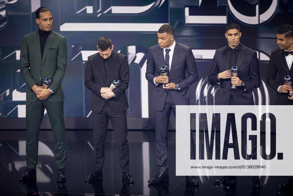 Lionel Messi and kylian mbappà during The Best FIFA Football Awards 2022 on February 27, 2023 in Paris, France NEWS: The Best FIFA Football Awards 2022 on February 27, 2023 in Paris, France ElyxandroCegarra Panoramic