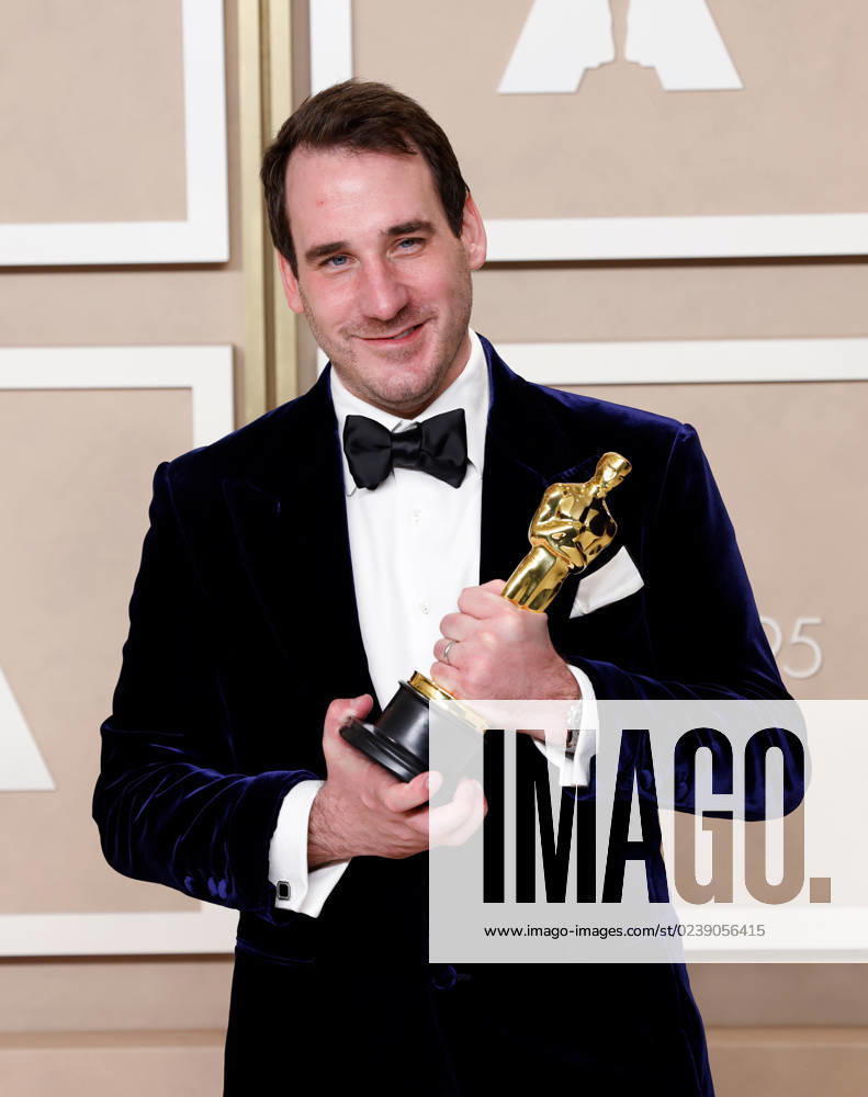 James Friend, winner of the award for Best Cinematography for All Quiet On The Western Front, appears backstage with his Oscar during the 95th annual Academy Awards at Loews Hollywood Hotel in the Hollywood section of Los Angeles on Sunday, March 12, 2023. LAP20230312185 JOHNxANGELILLO