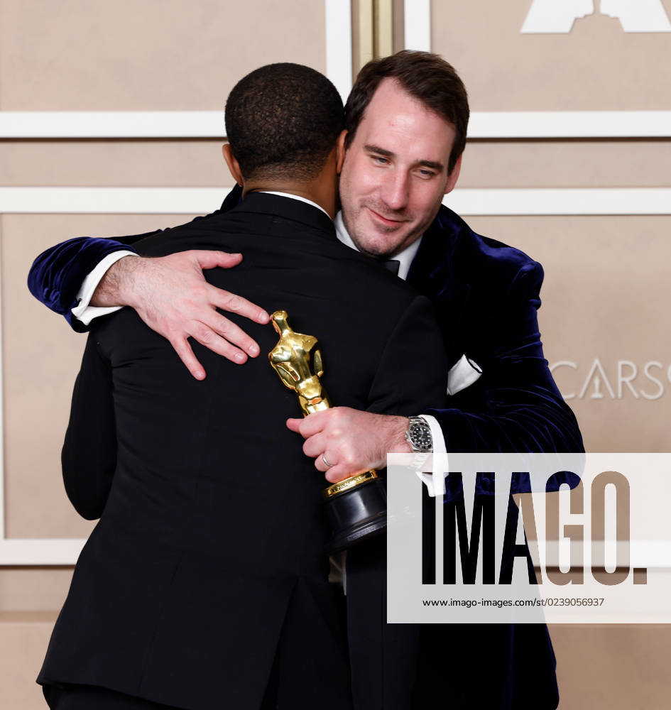 James Friend, winner of the award for Best Cinematography for All Quiet On The Western Front, appears backstage with his Oscar during the 95th annual Academy Awards at Loews Hollywood Hotel in the Hollywood section of Los Angeles on Sunday, March 12, 2023. LAP20230312189 JOHNxANGELILLO