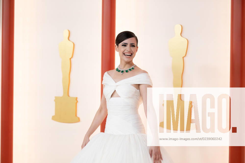 Sofia Carson arrives on the red carpet of The 95th OscarsÂ® at the DolbyÂ® Theatre at Ovation Hollywood on Sunday