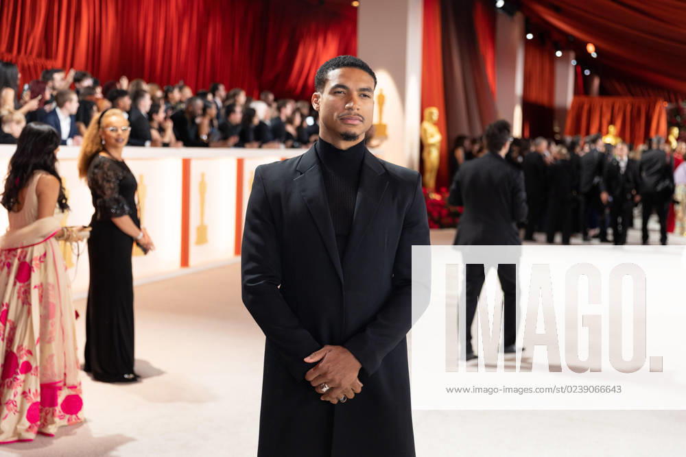 Greg Tarzan Davis arrives on the red carpet of The 95th Oscars® at the Dolby® Theatre at Ovation Hollywood on Sunday