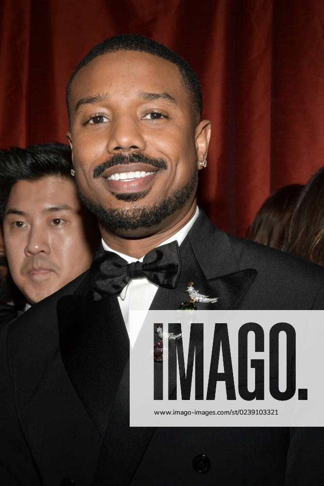 LOS ANGELES, CA - MARCH 12: Michael B. Jordan at the 95th Academy Awards at the Dolby Theater in Los Angeles, California on March 12, 2023.