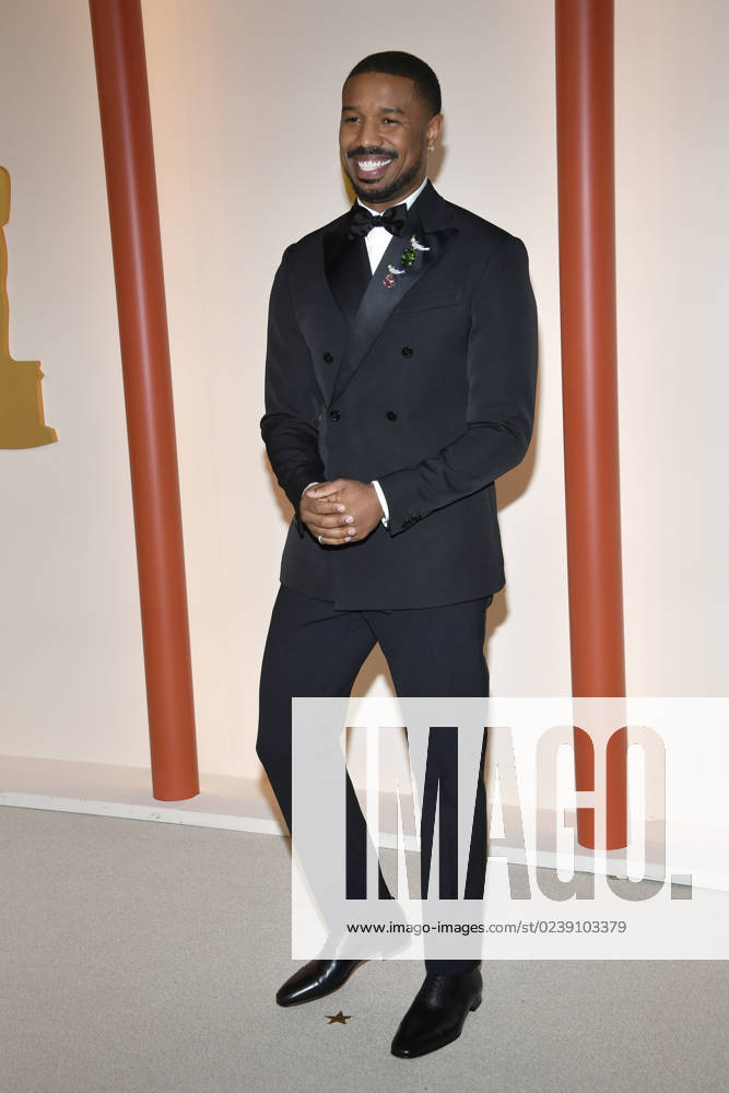 LOS ANGELES, CA - MARCH 12: Michael B. Jordan at the 95th Academy Awards at the Dolby Theater in Los Angeles, California on March 12, 2023.