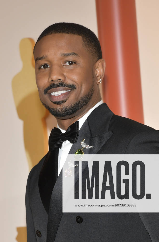 LOS ANGELES, CA - MARCH 12: Michael B. Jordan at the 95th Academy Awards at the Dolby Theater in Los Angeles, California on March 12, 2023.