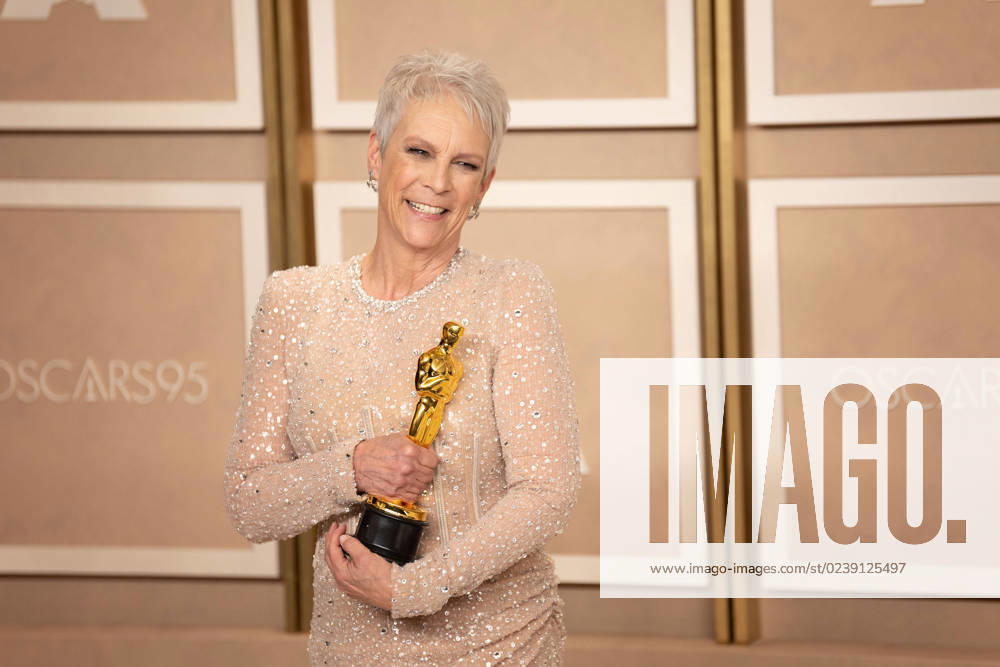 Jamie Lee Curtis in the press room of the 95th Annual Academy Awards on Sunday March 12, 2023 at the Dolby Theater in Hollywood, California. BNS PI Los Angeles USA - ZUMAp124 20230313_zaa_p124_052