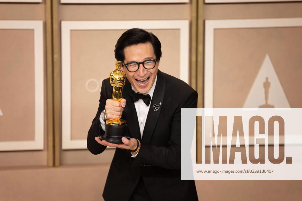 Ke Huy Quan in the press room of the 95th Annual Academy Awards on Sunday March 12, 2023 at the Dolby Theater in Hollywood, California. BNS PI Los Angeles USA - ZUMAp124 20230313_zaa_p124_029