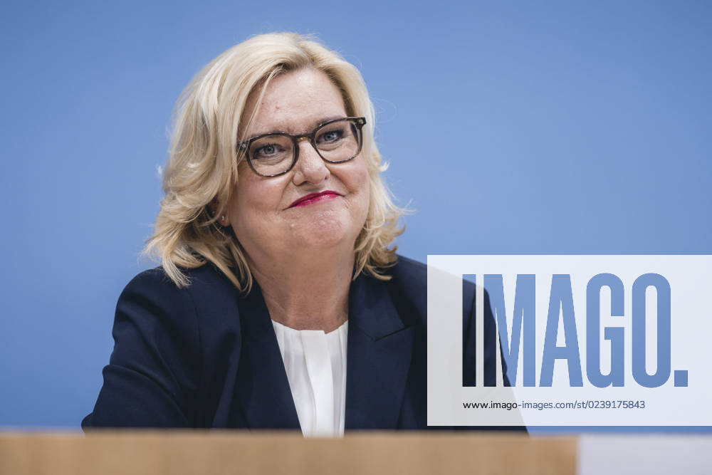 The Commissioner for the Armed Forces of the German Bundestag, Eva Hoegl SPD in the context of the presentation of the Annual Report 2022 at the Federal Press Conference Berlin, 14 03 2023 Berlin Germany.