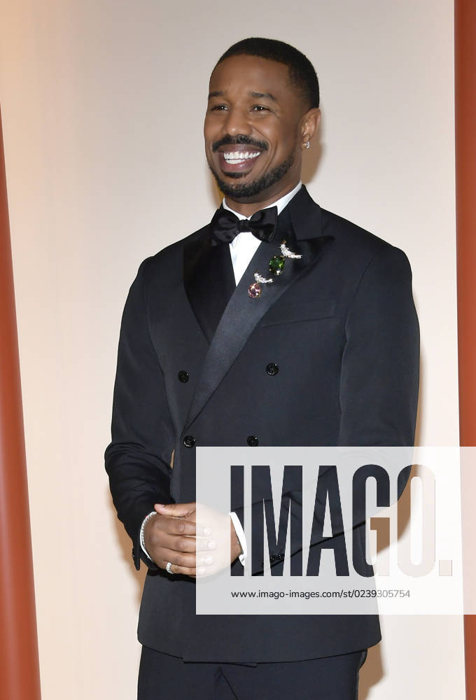 LOS ANGELES, CA - MARCH 12: Michael B. Jordan at the 95th Academy Awards at the Dolby Theater in Los Angeles, California on March 12, 2023.