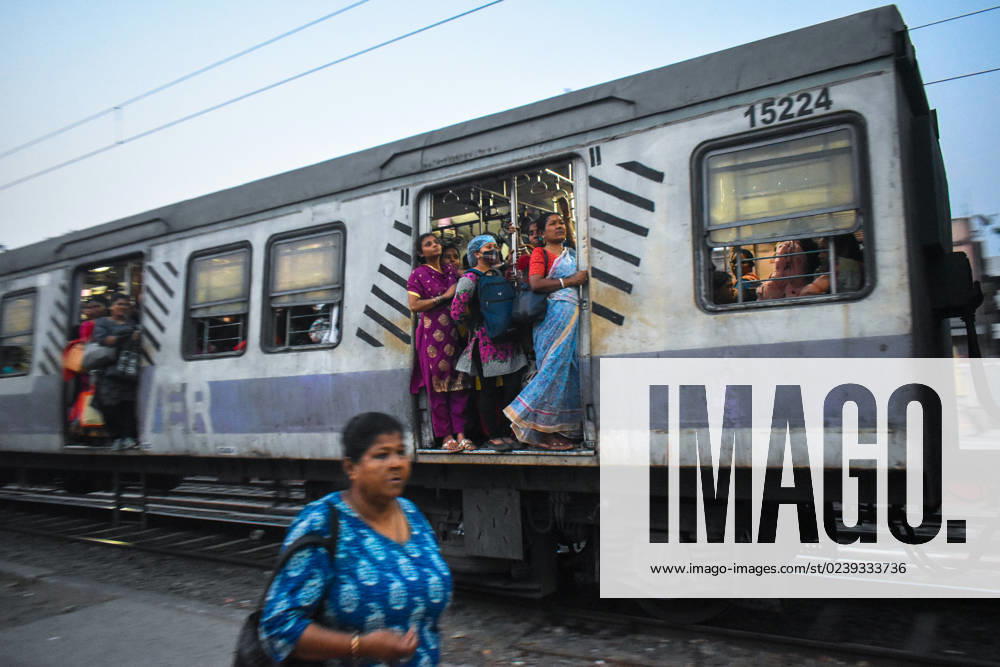 Daily Life In Kolkata Women are traveling on a train on the outskirts of Kolkata, India on March 15, 2023. Kolkata India