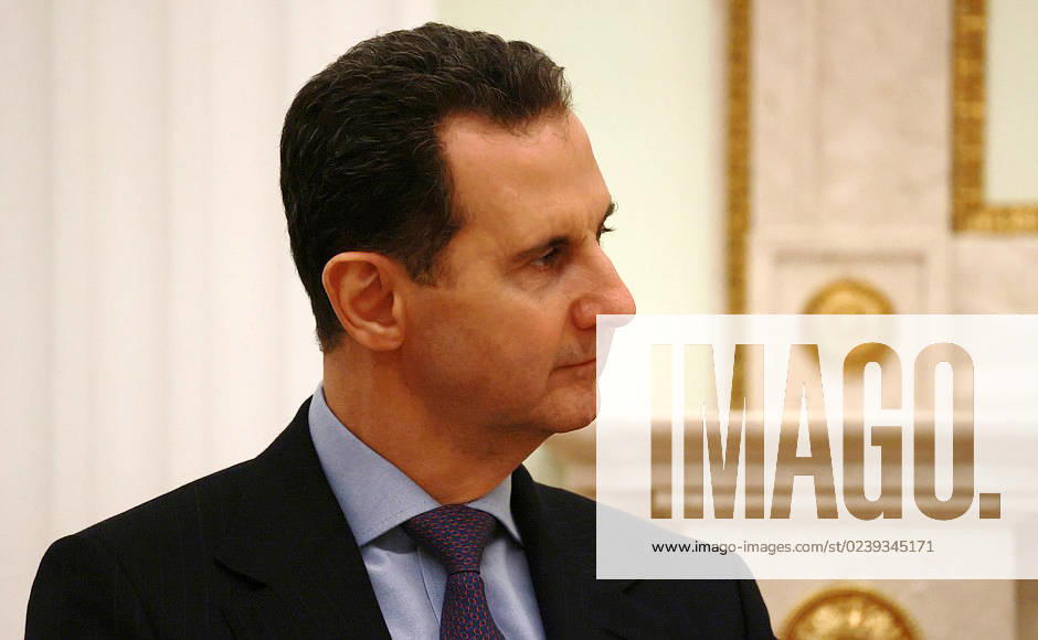 President of Russia Vladimir Putin meets with Syrian Arab Republic Bashar al-Assad in the Kremlin President of Russia Vladimir Putin meets with Syrian Arab Republic Bashar al-Assad in the Kremlin, on March 15, 2023. Photo by Kremlin Office APAimages Russia Russia Russian Federation 150323_RUSSIA_KO_00 (5)