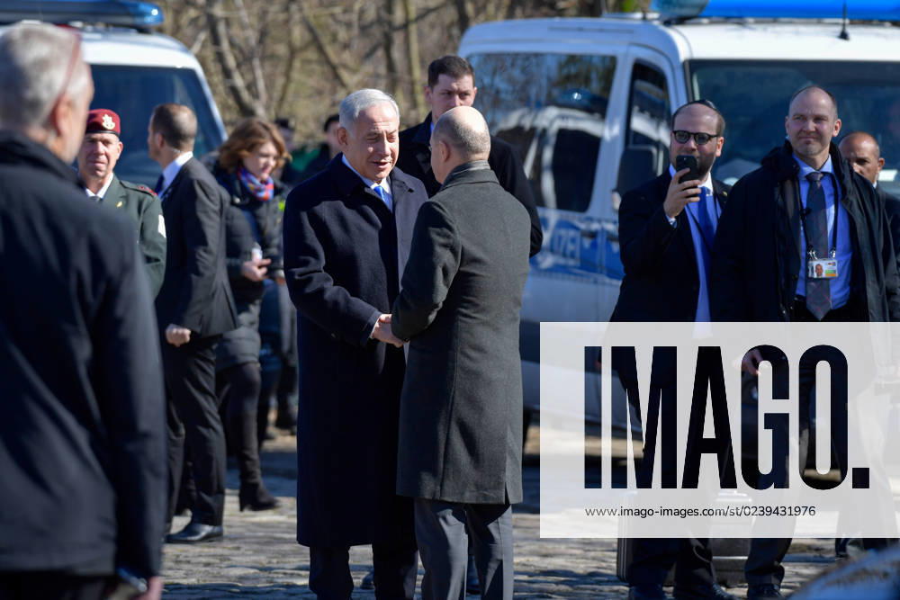The Prime Minister of the State of Israel, Benjamin Netanyahu M l visits on 16 03 2023, together with Chancellor Olaf Scholz M r the Holocaust memorial t